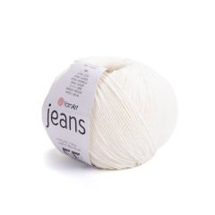 YARNART JEANS - KNITTING YARN OFF-WHITE - 03
