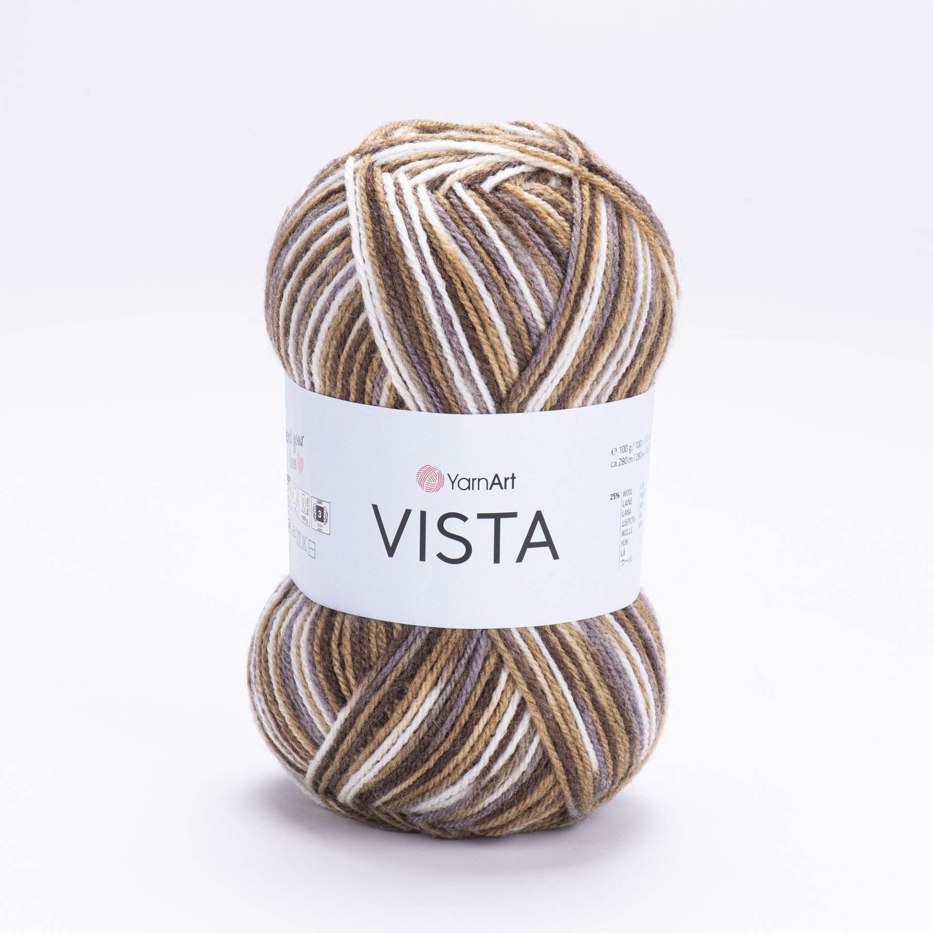 YARNART VISTA - MULTICOLOR KNITTING YARN VARIEGATED - 5302