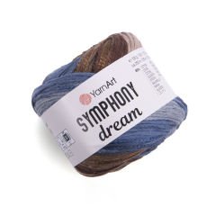 YARNART SYMPHONY DREAM -  MULTICOLOR KNITTING YARN VARIEGATED - 3111