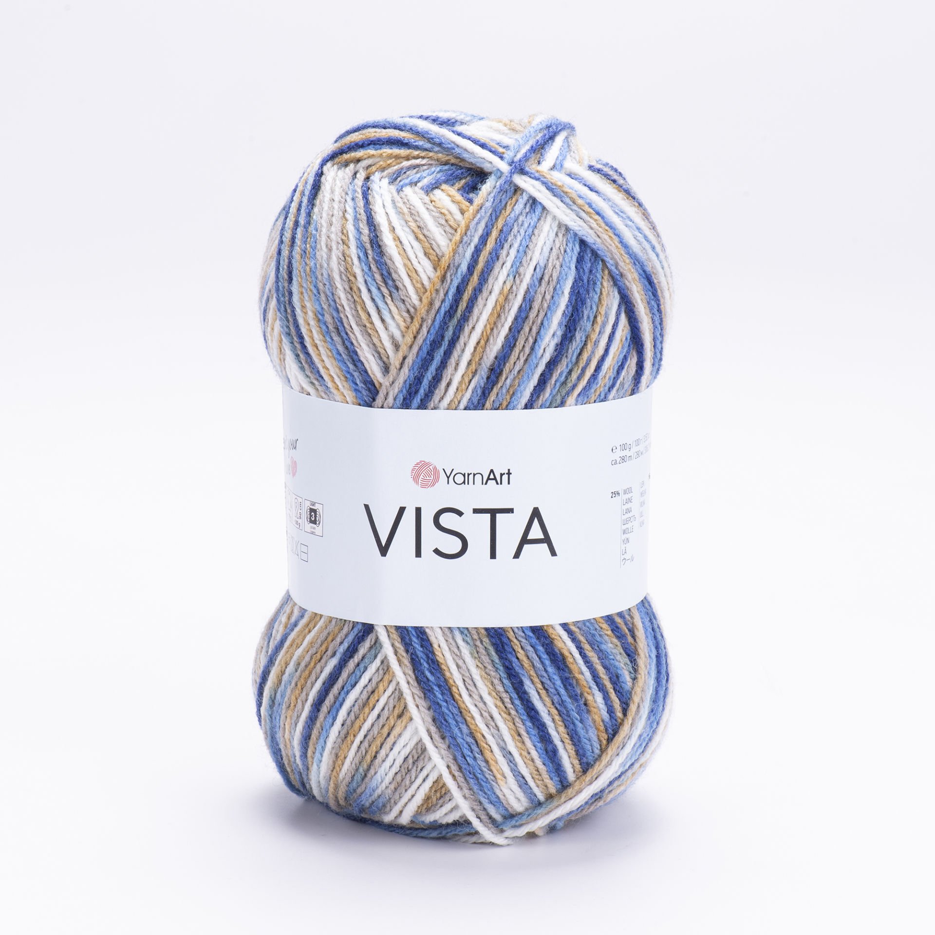 YARNART VISTA - MULTICOLOR KNITTING YARN VARIEGATED - 5303