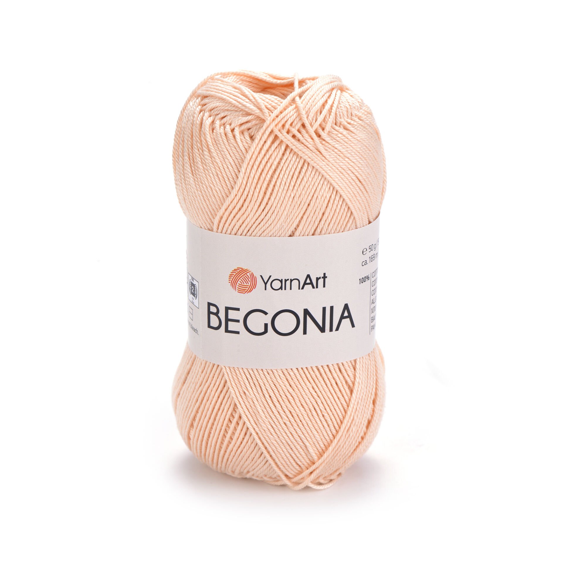 YARNART BEGONIA - MERCERIZED KNITTING YARN PINKISH ORANGE - 5303