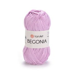YARNART BEGONIA - MERCERIZED KNITTING YARN LIGHT LILAC - 5049