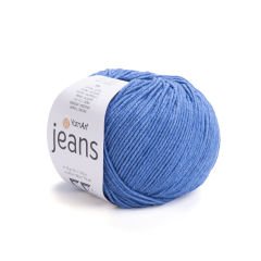 YARNART JEANS - KNITTING YARN DARK BLUE - 16