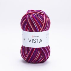 YARNART VISTA - MULTICOLOR KNITTING YARN VARIEGATED - 5305