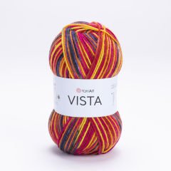 YARNART VISTA - MULTICOLOR KNITTING YARN VARIEGATED - 5306