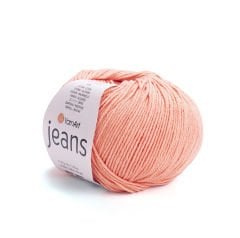 YARNART JEANS - KNITTING YARN CORAL - 23