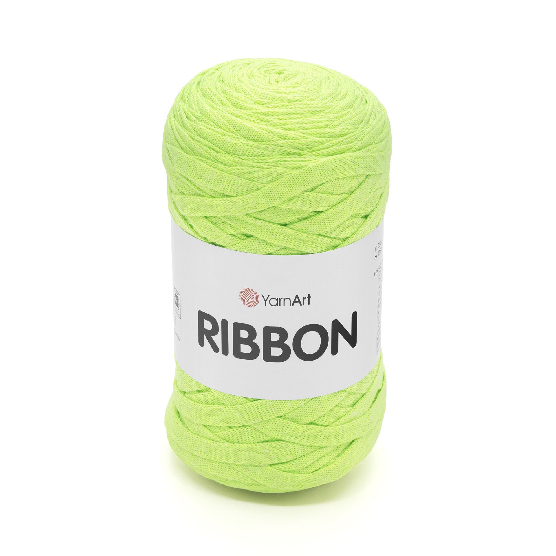 YARNART RIBBON - ACCESSORIES KNITTING YARN NEON YELLOW - 801