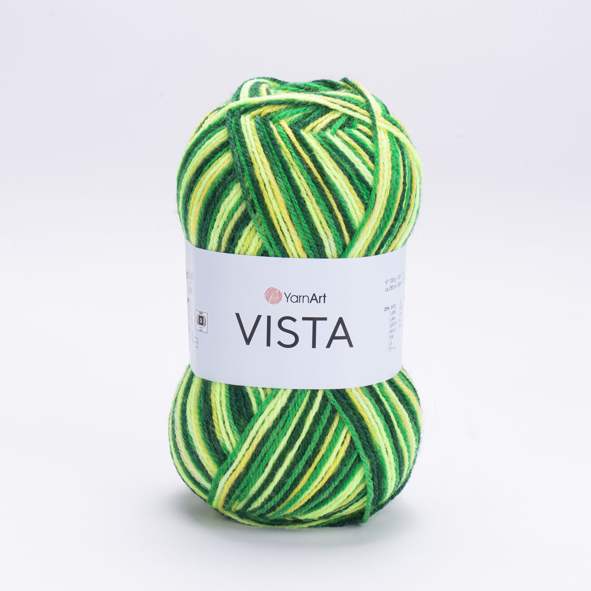 YARNART VISTA - MULTICOLOR KNITTING YARN VARIEGATED - 5311