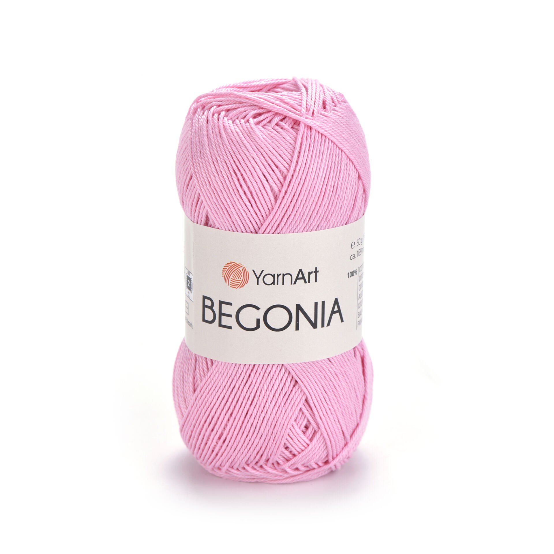 YARNART BEGONIA - MERCERIZED KNITTING YARN PINK - 0319