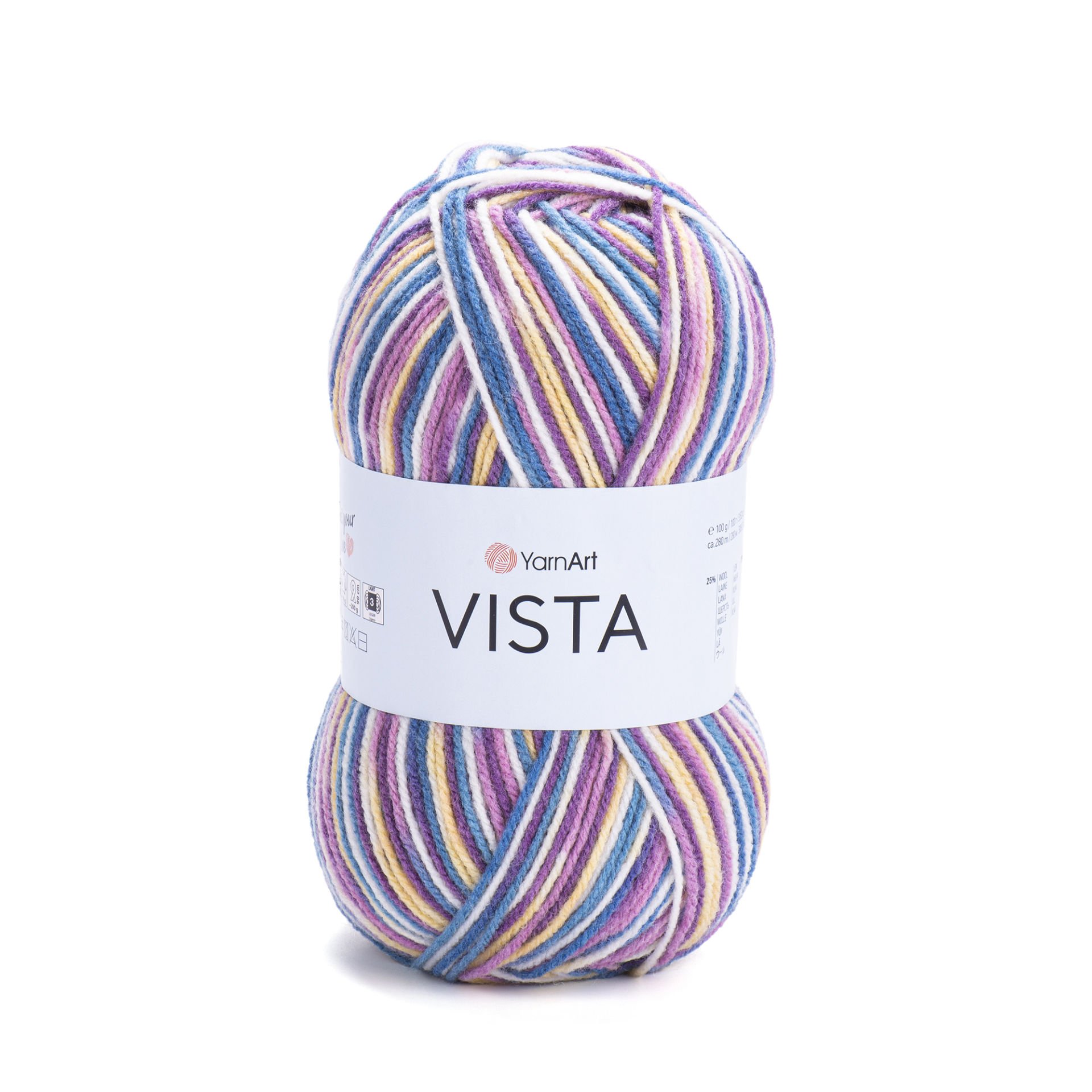YARNART VISTA - MULTICOLOR KNITTING YARN VARIEGATED - 5314