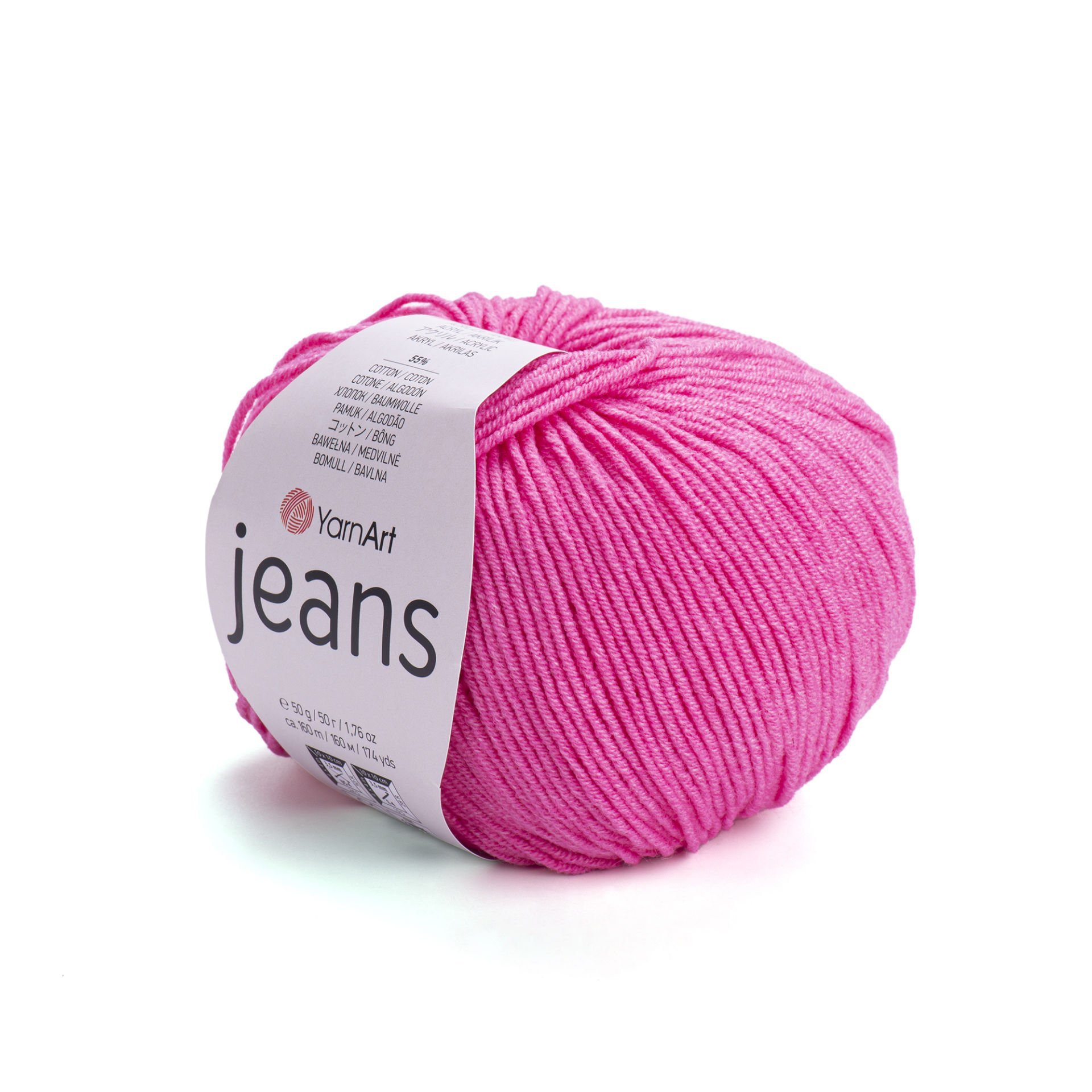 YARNART JEANS - Strickgarn Fuchsia - 42