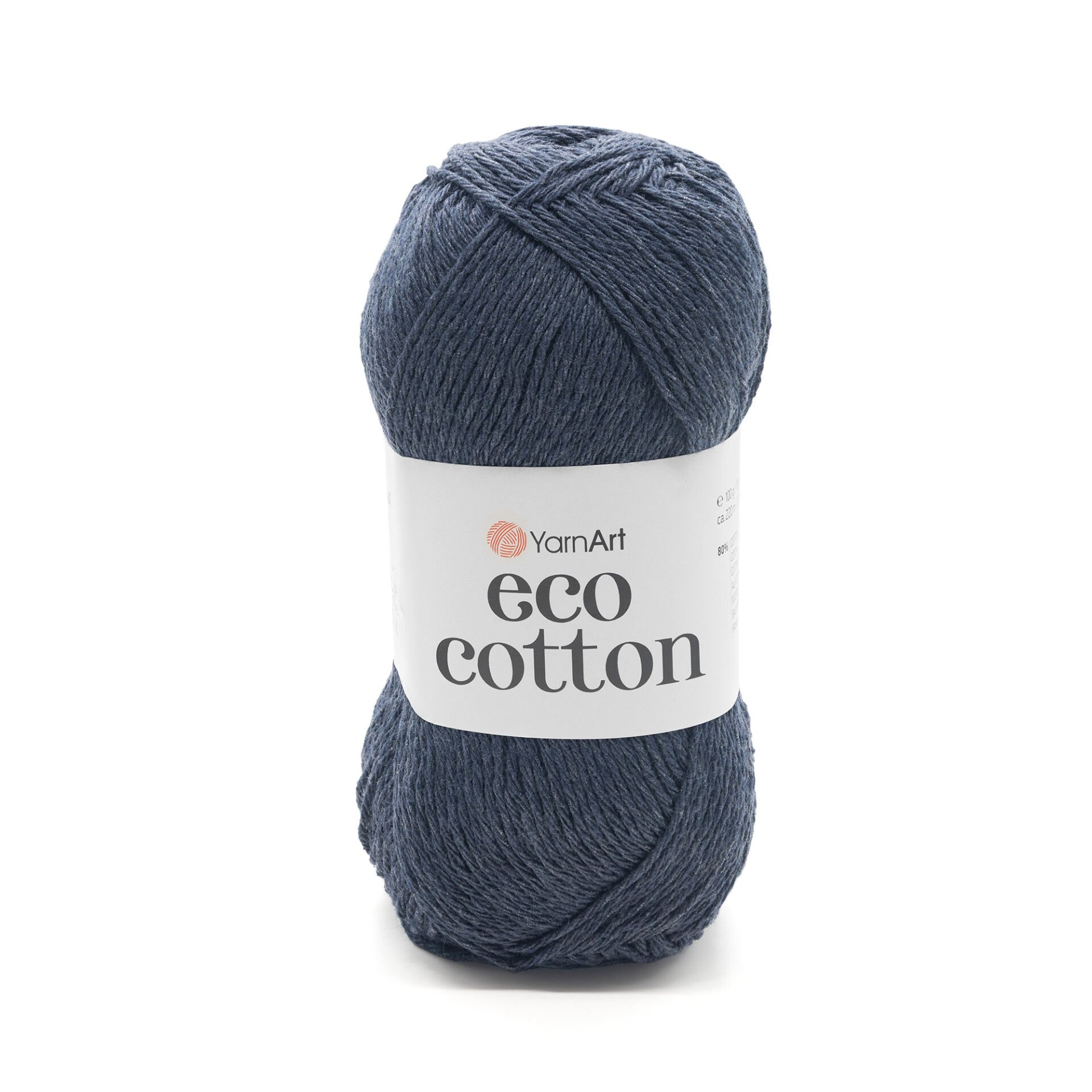 YARNART ECO COTTON - KNITTING YARN NAVY - 784