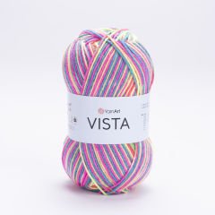YARNART VISTA - MULTICOLOR KNITTING YARN VARIEGATED - 5319