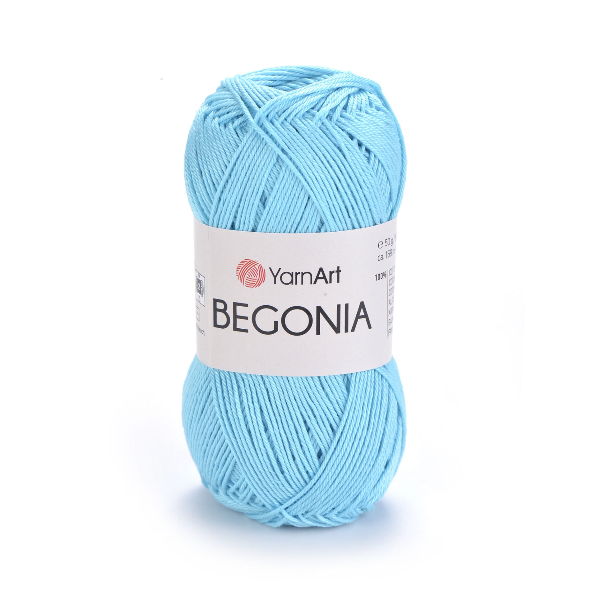 YARNART BEGONIA - MERCERIZED KNITTING YARN TURQUOISE - 5353