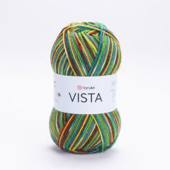 YARNART VISTA - MULTICOLOR KNITTING YARN VARIEGATED - 5321
