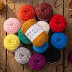 YARNART COTTON FAIR 4/4 - KNITTING YARN LILAC - 5585