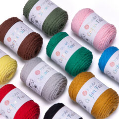 YARNART COTTON FAIR 4/4 - KNITTING YARN LILAC - 5585