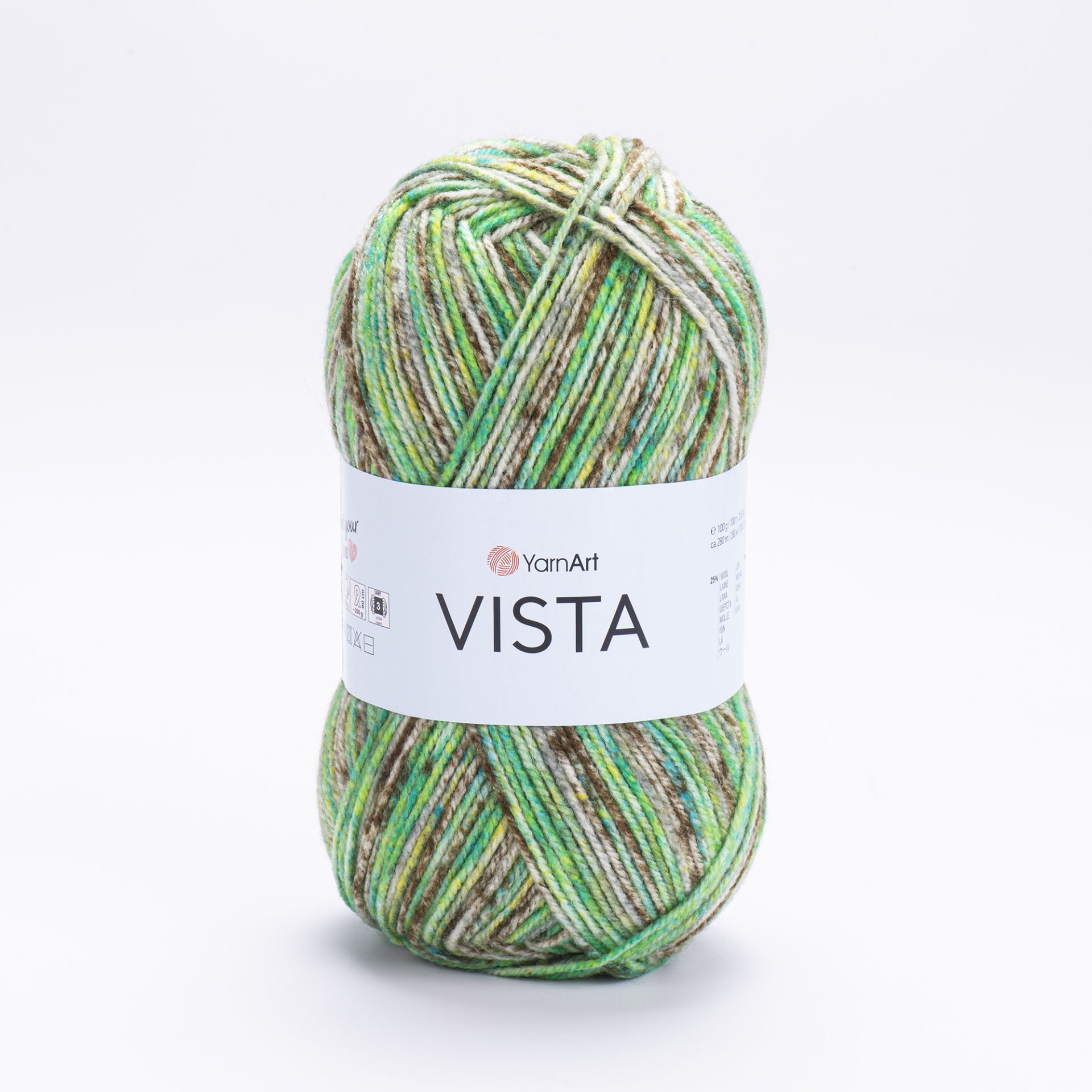 YARNART VISTA - MULTICOLOR KNITTING YARN VARIEGATED - 9202