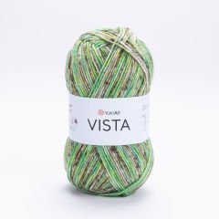 YARNART VISTA - MULTICOLOR KNITTING YARN VARIEGATED - 9202