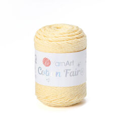 YARNART COTTON FAIR 4/4 - KNITTING YARN YELLOW - 5505
