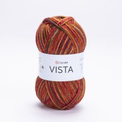 YARNART VISTA - MULTICOLOR KNITTING YARN VARIEGATED - 9204