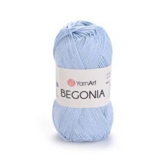 YARNART BEGONIA - MERCERIZED KNITTING YARN BABY BLUE - 4917