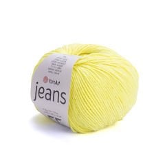 YARNART JEANS - KNITTING YARN NEON YELLOW - 58