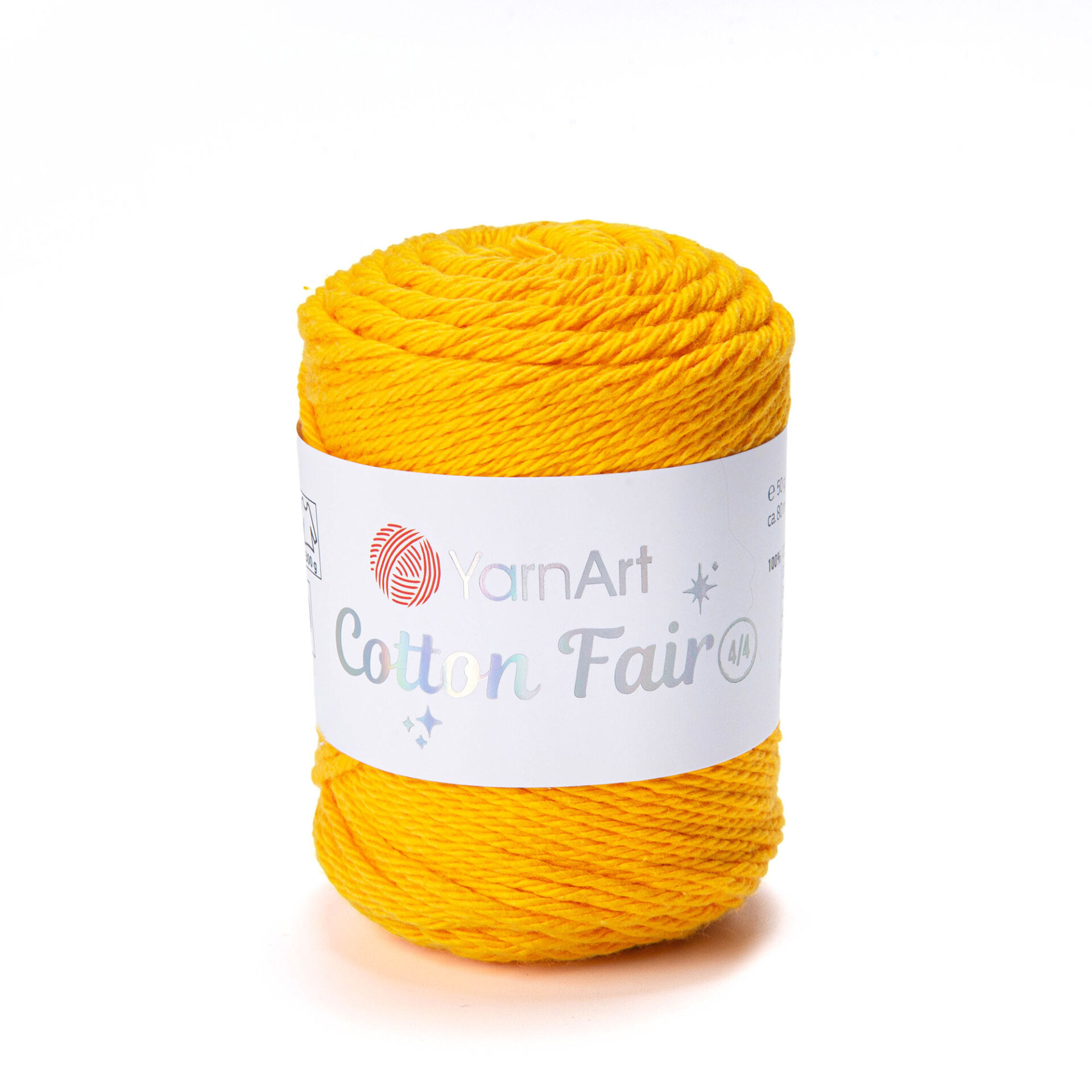 YARNART COTTON FAIR 4/4 - KNITTING YARN YELLOW - 5509
