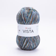 YARNART VISTA - MULTICOLOR KNITTING YARN VARIEGATED - 9206