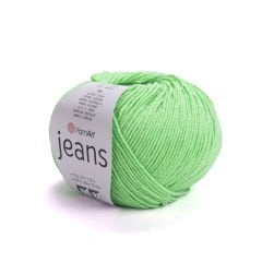 YARNART JEANS - Strickgarn NEON GREEN - 60