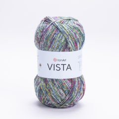 YARNART VISTA - MULTICOLOR KNITTING YARN VARIEGATED - 9208
