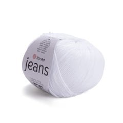YARNART JEANS - KNITTING YARN OPTIC WHITE - 62
