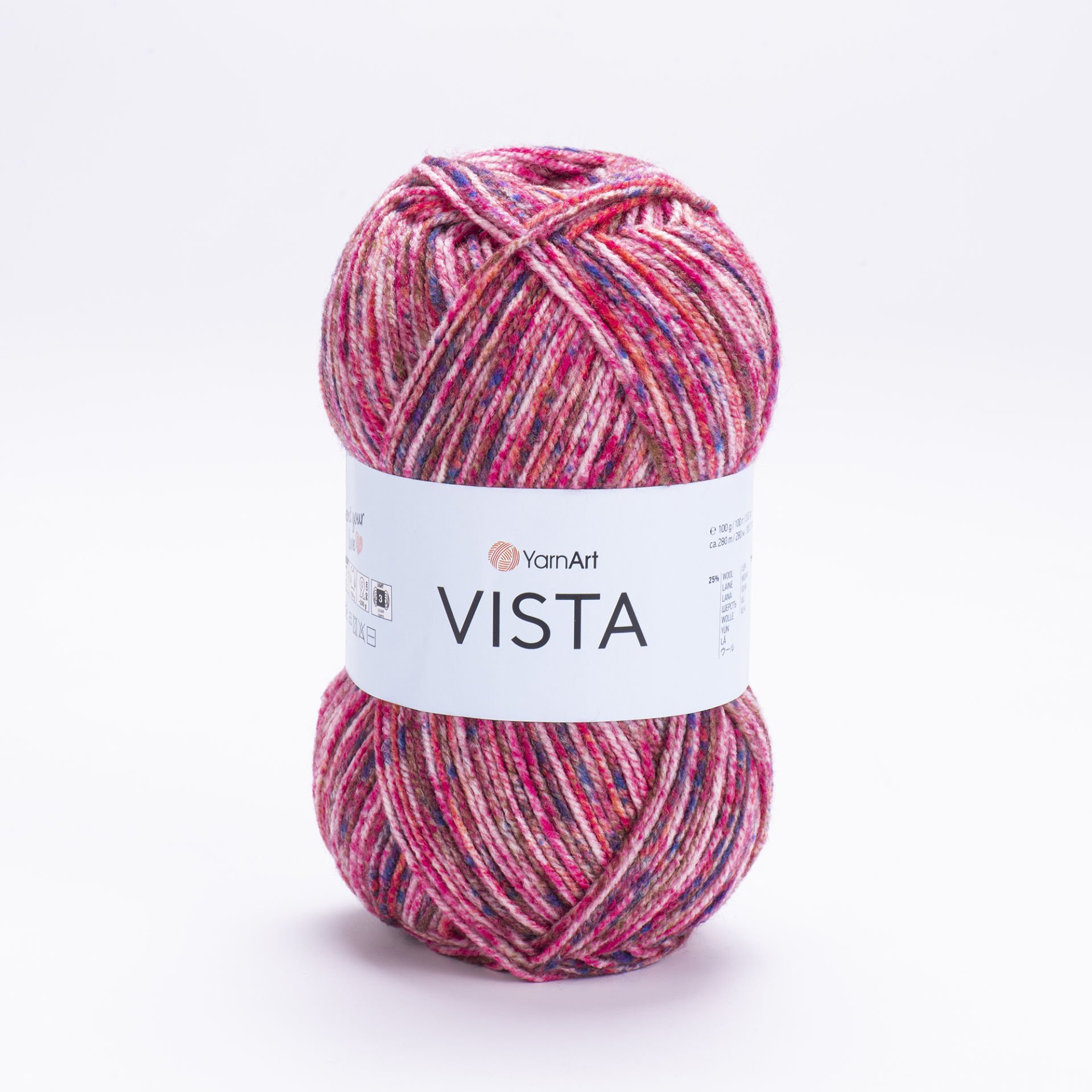 YARNART VISTA - MULTICOLOR KNITTING YARN VARIEGATED - 9209