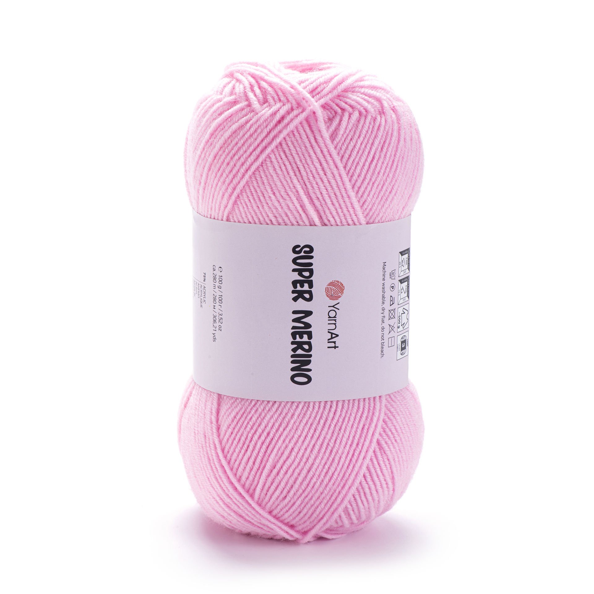 YARNART SUPER MERINO - KNITTING YARN PINK - 6509