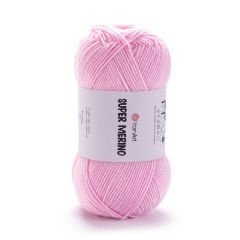 YARNART SUPER MERINO - KNITTING YARN PINK - 6509