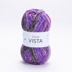 YARNART VISTA - MULTICOLOR KNITTING YARN VARIEGATED - 9211
