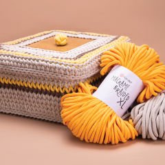YARNART MACRAME BRAIDED XL - MACRAME ROPE WHITE - 751