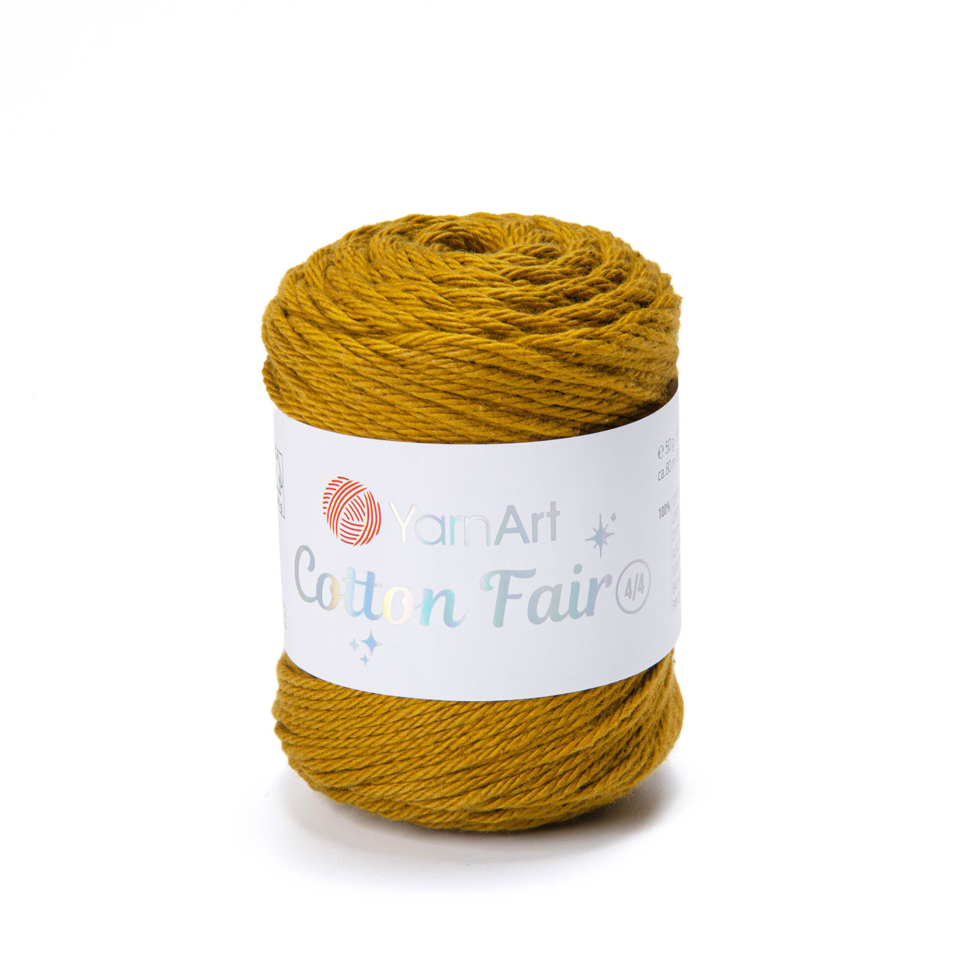 YARNART COTTON FAIR 4/4 - KNITTING YARN MUSTARD - 5522