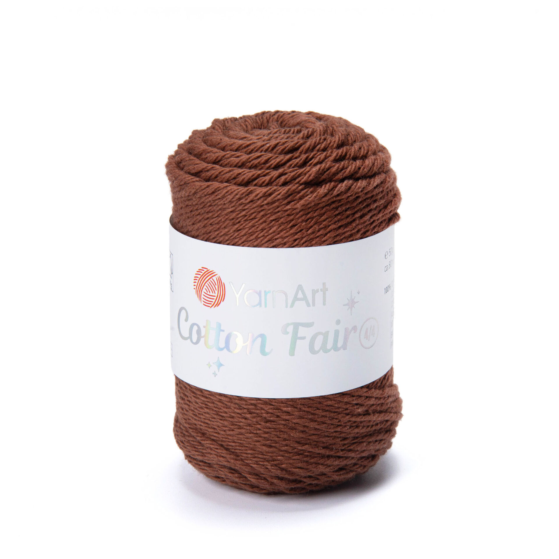 YARNART COTTON FAIR 4/4 - KNITTING YARN BROWN - 5524