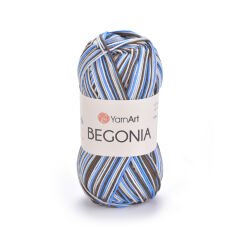 YARNART BEGONIA MELANGE - MULTICOLOR MERCERISED KNITTING YARN VARIEGATED - 505