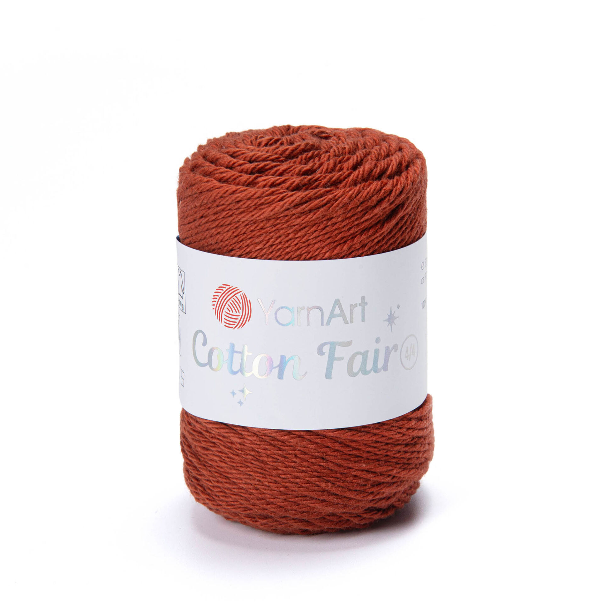YARNART COTTON FAIR 4/4 - KNITTING YARN TERRACOTTA - 5526