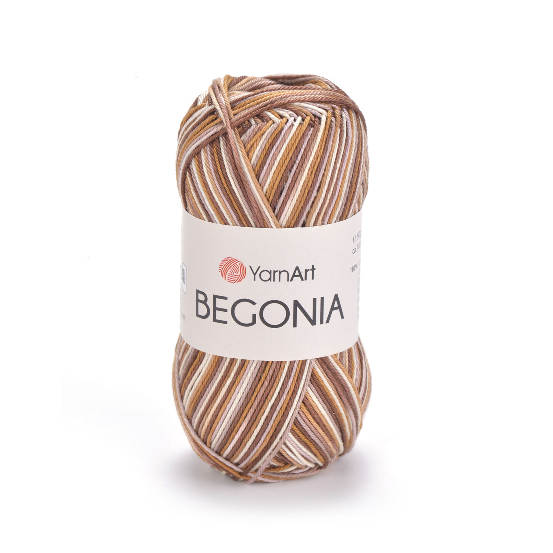 YARNART BEGONIA MELANGE - MULTICOLOR MERCERISED KNITTING YARN VARIEGATED - 506