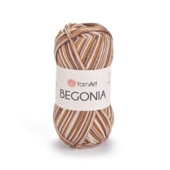 YARNART BEGONIA MELANGE - MULTICOLOR MERCERISED KNITTING YARN VARIEGATED - 506