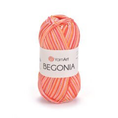 YARNART BEGONIA MELANGE - MULTICOLOR MERCERISED KNITTING YARN VARIEGATED - 507