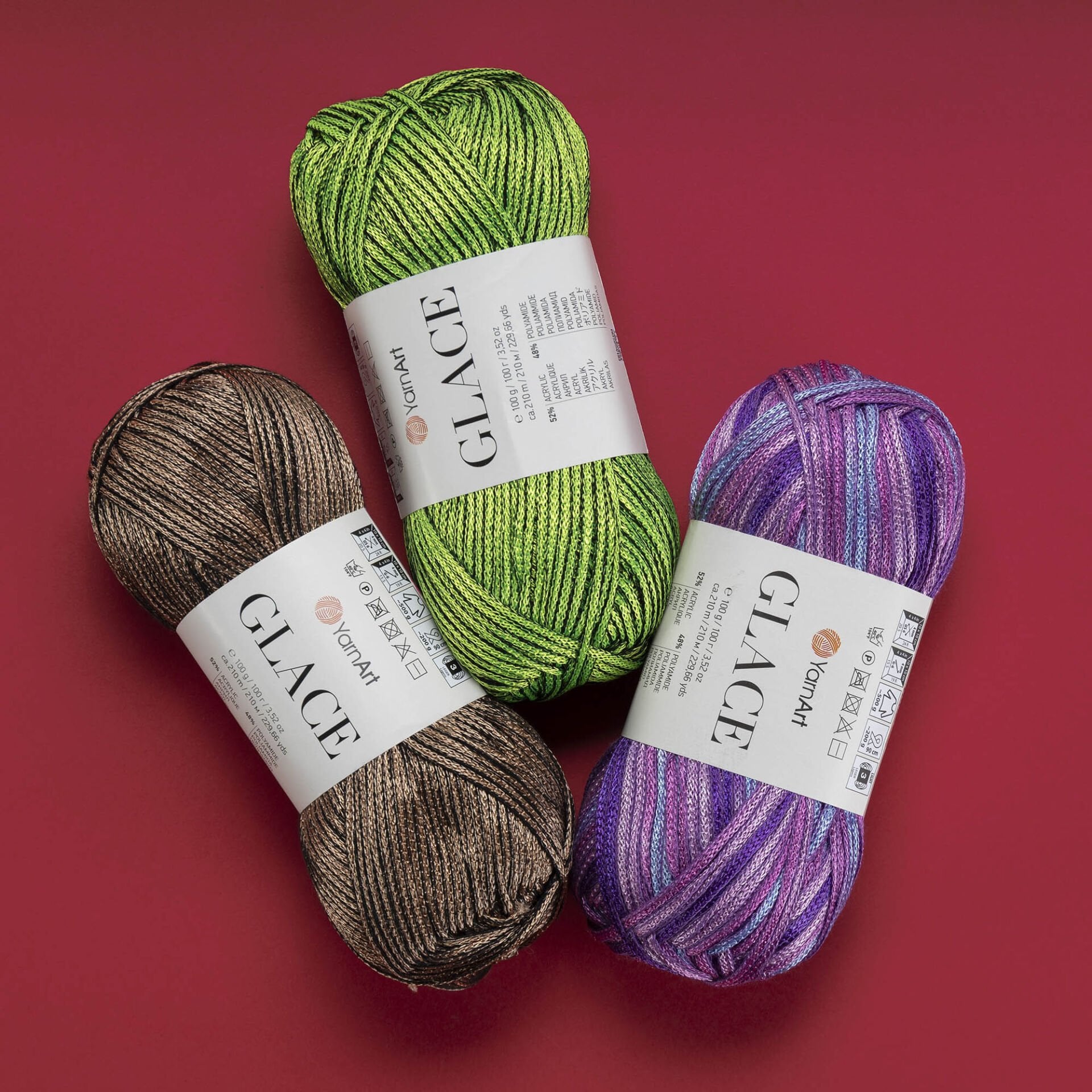 YARNART GLACE - KNITTING YARN