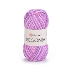 YARNART BEGONIA MELANGE - MULTICOLOR MERCERISED KNITTING YARN VARIEGATED - 508
