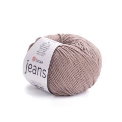 YARNART JEANS - KNITTING YARN TAUPE - 71