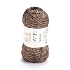 YARNART GLACE - KNITTING YARN BROWN - 7301