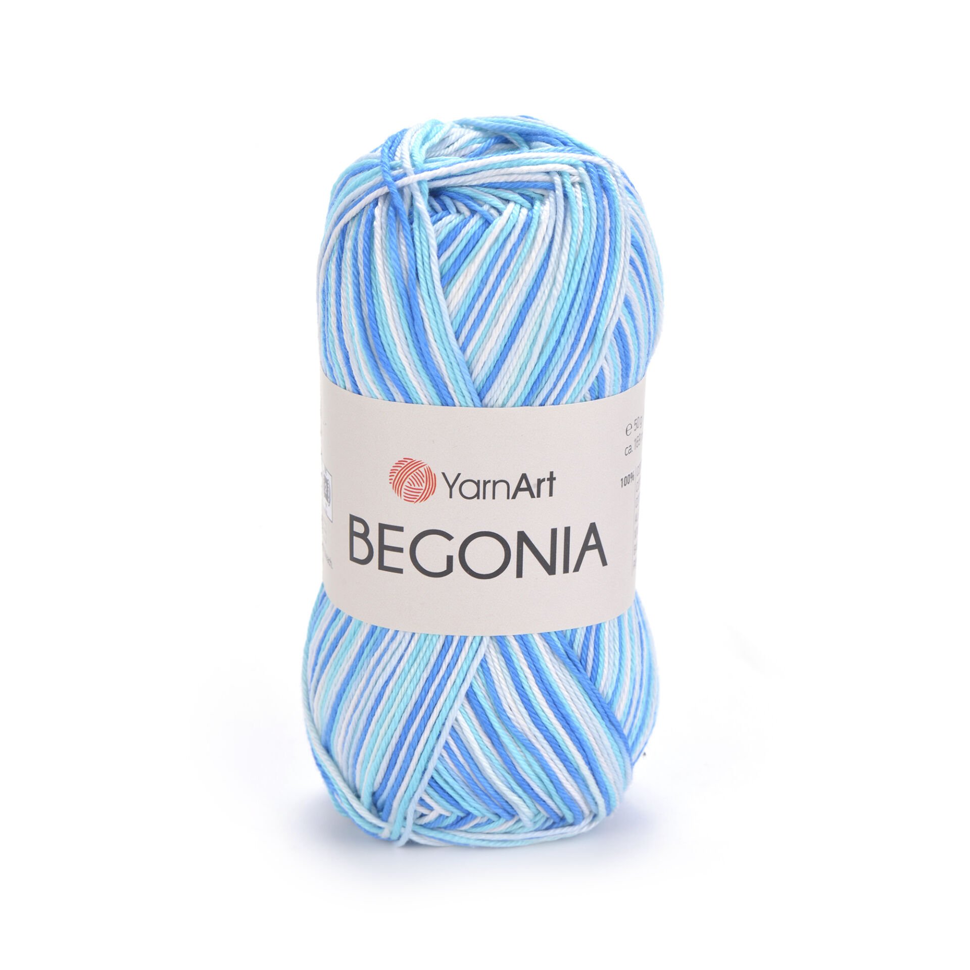 YARNART BEGONIA MELANGE - MULTICOLOR MERCERISED KNITTING YARN VARIEGATED - 510