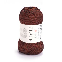 YARNART GLACE - KNITTING YARN RED - 7303